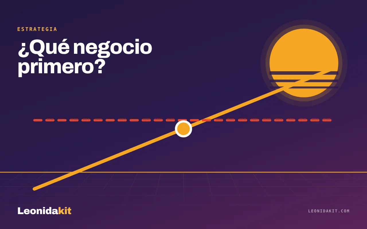 Ilustración de Leonidakit: una curva de amortización estilizada que cruza una línea de tiempo de juego, en ámbar y coral