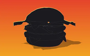 Illustration Leonidakit : Burger « Bleeder » (Burger Shot)