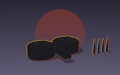 Illustration Leonidakit : Chargeur caisson (100 coups)