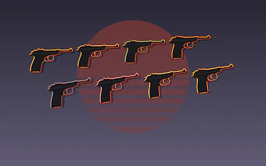 Illustration Leonidakit : Teintes (armée, vert, orange, LSPD, rose, or, platine)