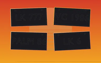 Illustration Leonidakit : Plaque d’immatriculation