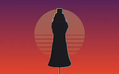 Illustration Leonidakit : Mini-robe rouge à sequins de Lucia (Pack Vintage Vice City)