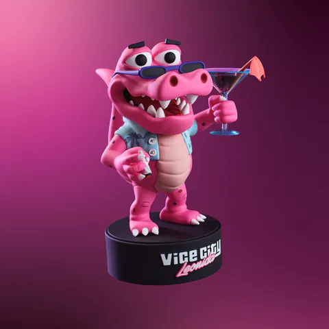 Coffret collector, figurine Macca the Gator