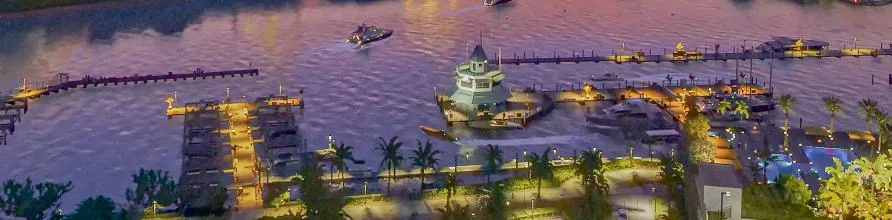 Capture officielle de GTA VI : Vice Beach Marina