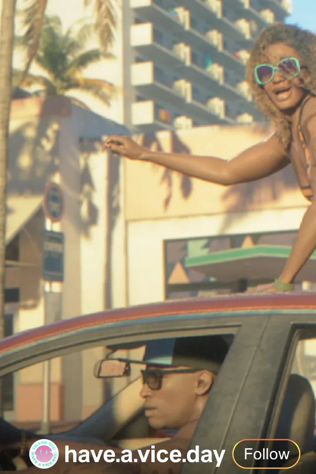 Capture officielle de GTA VI : Bus Stop