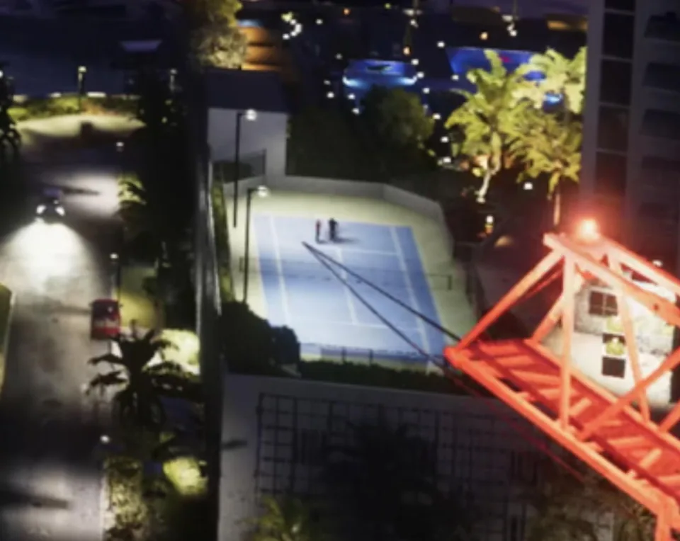 Capture officielle de GTA VI : Tennis Court