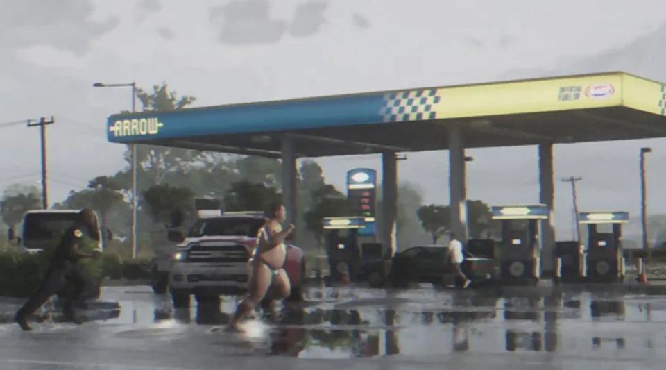 Official GTA VI screenshot: Arrow Gas Station