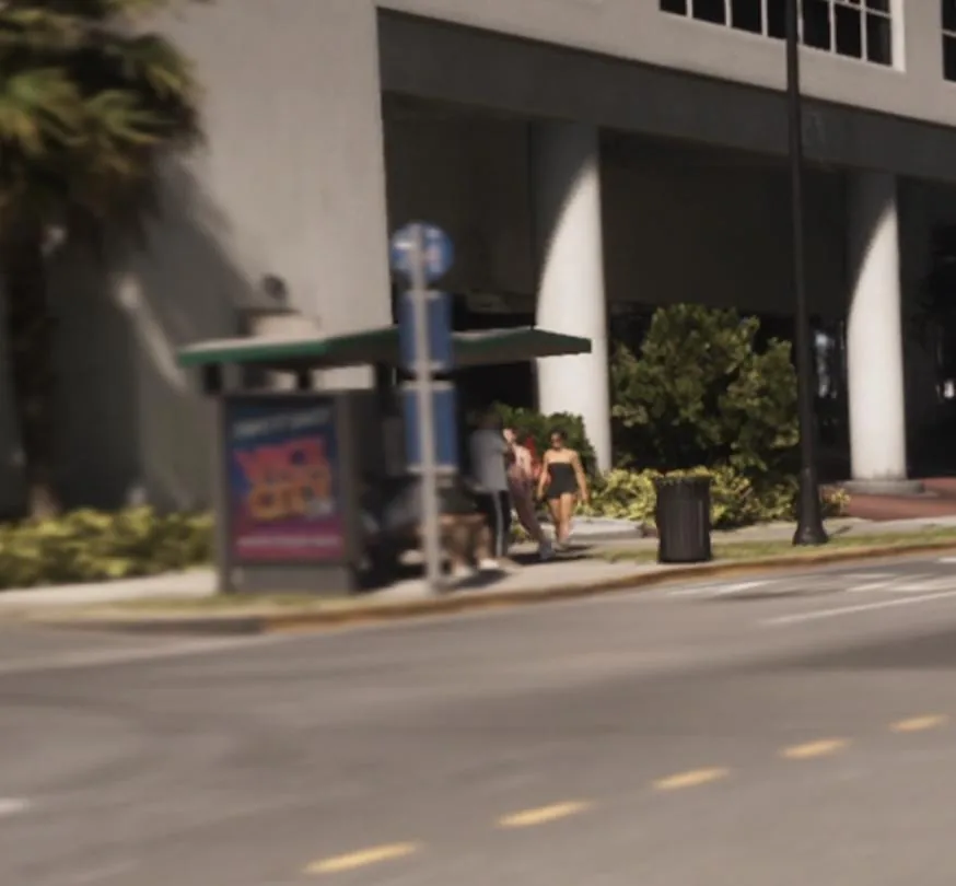 Capture officielle de GTA VI : Bus Stop
