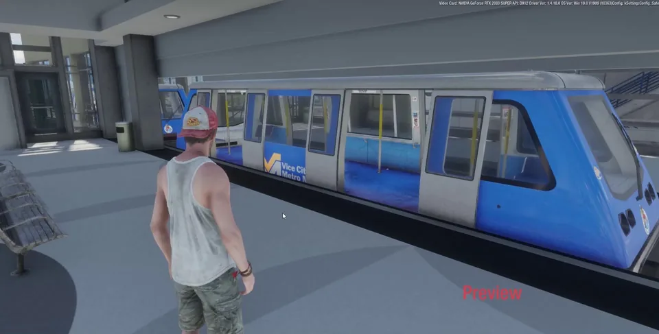 Offizieller Screenshot aus GTA VI: VCIA Metro Mover Station