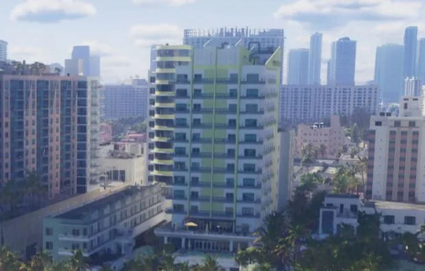 Capture officielle de GTA VI : Bayfront Heights