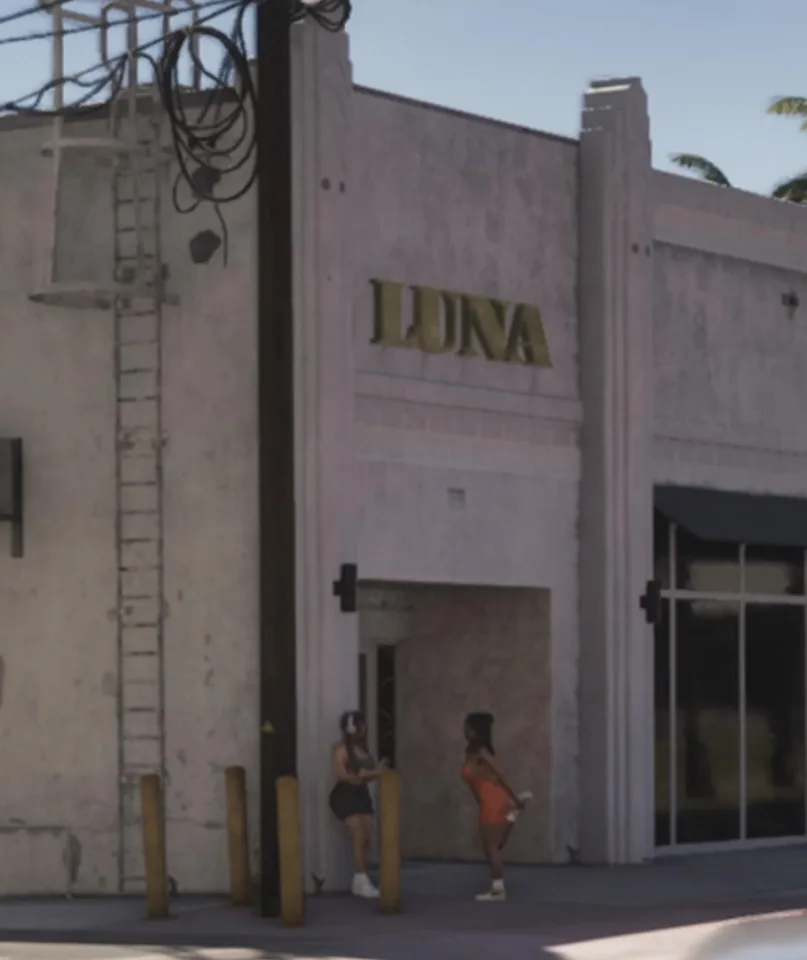 Capture officielle de GTA VI : Luna