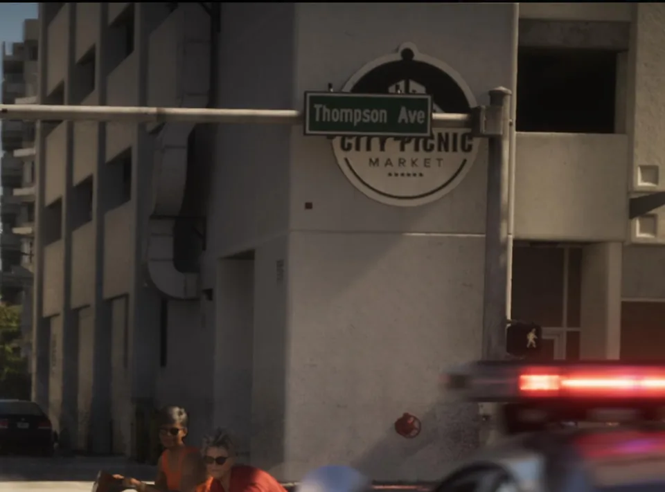 Capture officielle de GTA VI : City Picnic Market