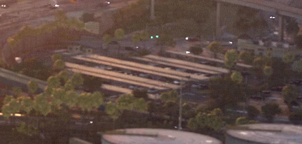 Offizieller Screenshot aus GTA VI: Überdachter Parkplatz