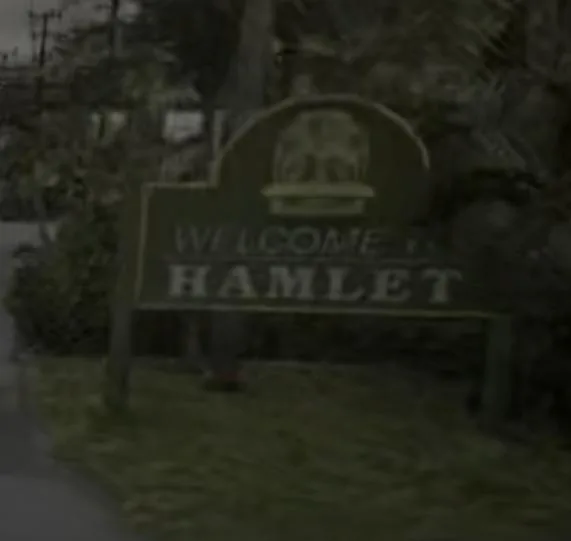 Capture officielle de GTA VI : Welcome to Hamlet Sign