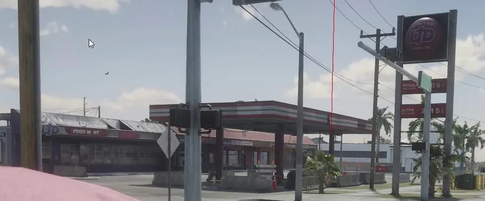 Capture officielle de GTA VI : LTD Gas Station
