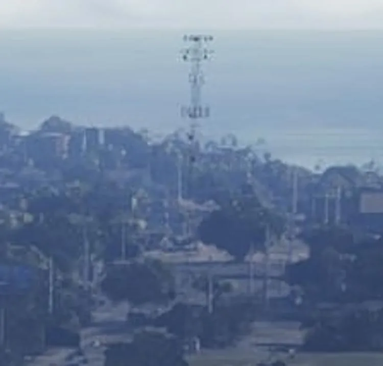 Offizieller Screenshot aus GTA VI: Mobilfunkmast