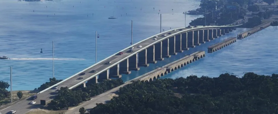 Capture officielle de GTA VI : Seven Mile Bridge