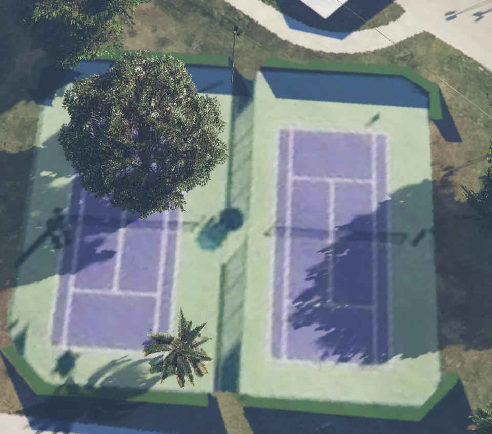 Capture officielle de GTA VI : Tennis Court