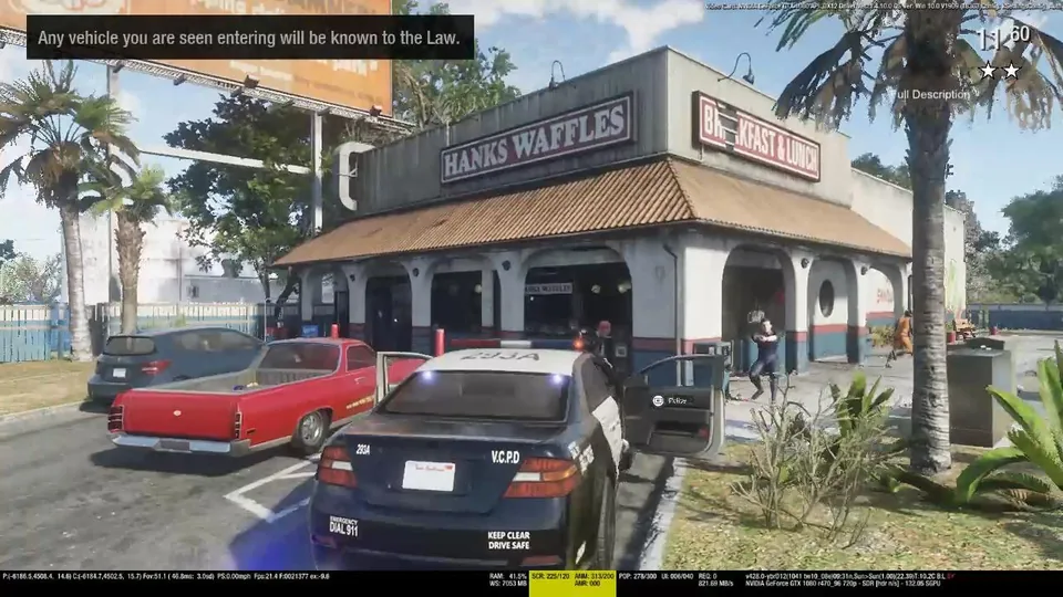 Capture officielle de GTA VI : Hank’s Waffles