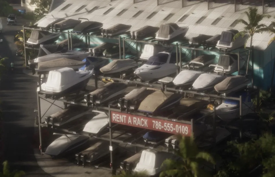 Capture officielle de GTA VI : Brian’s Marina Boat Racks