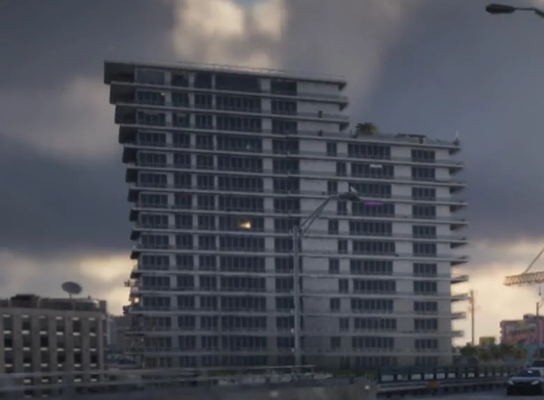Capture officielle de GTA VI : The Bentley Bay Condominiums