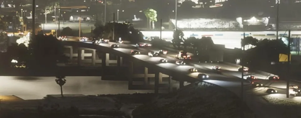 Capture officielle de GTA VI : Bridge
