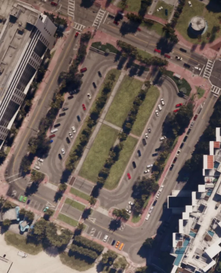 Capture officielle de GTA VI : Parking Lot