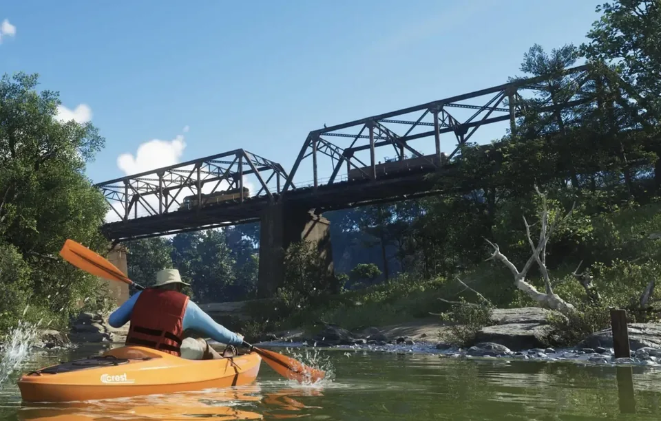 Capture officielle de GTA VI : Train Bridge